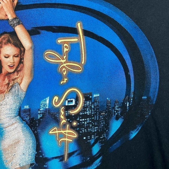 Taylor Swift Speak Now World Tour 2011 Black Graphic Concert T-Shirt Sz M Gildan - Picture 4 of 16
